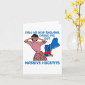 Call Me New England Cause I Ve Got Mive Huge  Kaart (Gele Bloem)