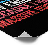 Call Me New England Cause I've Got Mive Huge  Poster (Hoek)