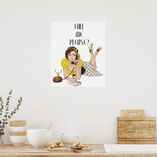 Call Me Please? Poster (Keuken)