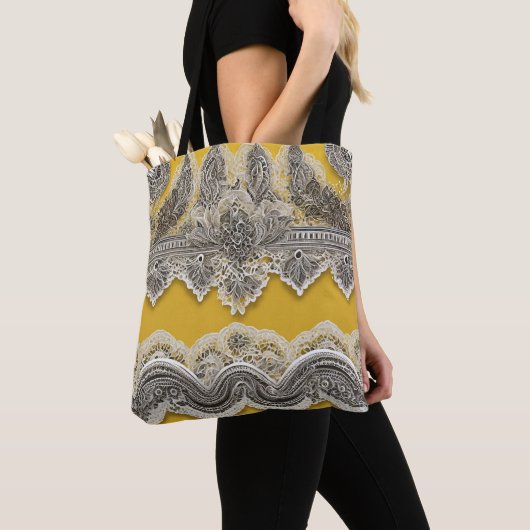 Call Me Yellow over de kunst van de zomer Tote Bag (Dichtbij)