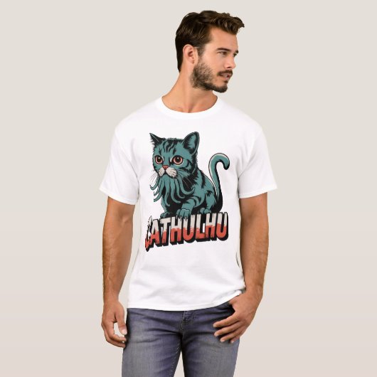Call of Cathulhu T-shirt (Voorkant volledig)