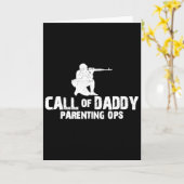 Call Of Daddy Ouderlijk Ops Gamer Paps Grappig  Kaart (Gele Bloem)