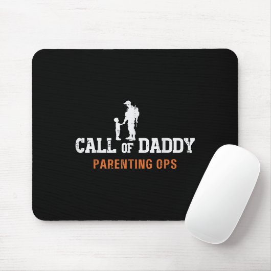 Call Of Daddy Parenting Ops Fun Fathers Day Dad Pa Muismat (Met muis)