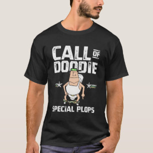 Call of Doodie Special Plops Nerd Gamer Duty Spele T-shirt