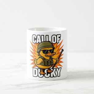 Call of Ducky - Mug fun for gamers and fans of can Koffiemok