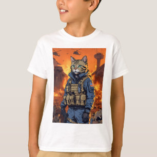 Call of duty kattenstijl kinder Fansion T-shirt