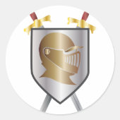 Call of Knights Ronde Sticker (Voorkant)