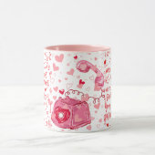 Call of Love Heart Happy Valentijnsdag Mok (Midden)