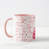Call of Love Heart Happy Valentijnsdag Mok (Links)