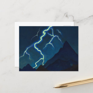 Call of the Heaven, Lightning by Nicholas Roerich Briefkaart