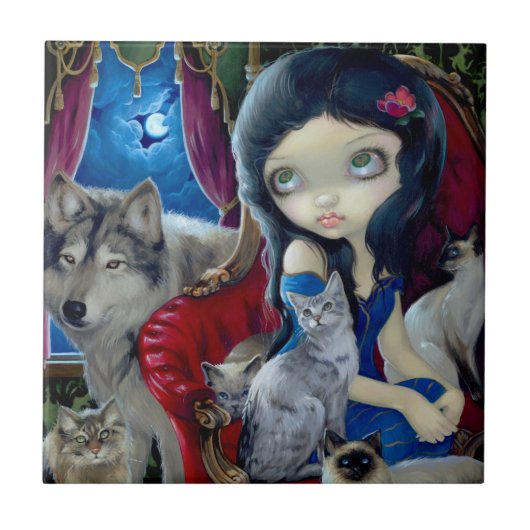 "Call of the Night" Tile Tegeltje (Voorkant)