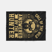 Call of the Wild beantwoord Fleece Deken (Voorkant (Horizontaal))