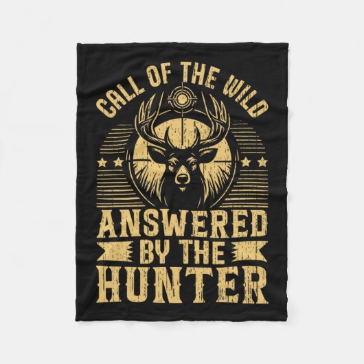 Call of the Wild beantwoord Fleece Deken (Voorkant)