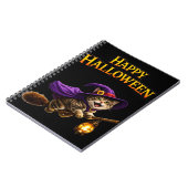 Call tabby witch kitten whimsical happy Halloween Notitieboek (Linkerzijde)