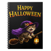 Call tabby witch kitten whimsical happy Halloween Notitieboek (Voorkant)