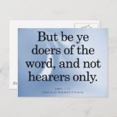 Call to Action James 1-22 Briefkaart (Voorkant / Achterkant)