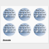 Call to Action James 1-22 Ronde Sticker (Vel)