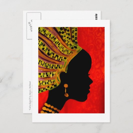 Call to Egypt II briefkaart beroemd gemaakt door A (Voorkant / Achterkant)