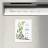 Call to Me Scripture Inspiration California Quail  Magneet (Insitu (Vaatwasser))