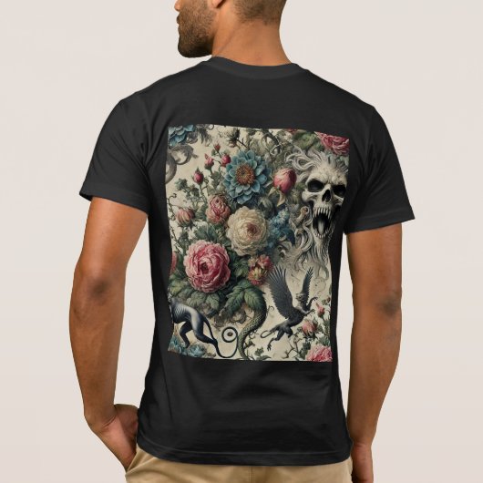 Call to the Night Gallery – Gothic Wearable Art T-shirt (Achterkant)