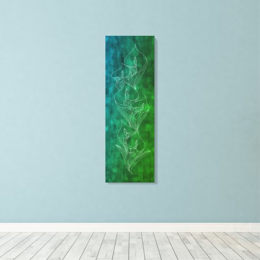 〜CallaりLine 〜張 wit キWitャンB Canvas Afdruk (Insitu (Houten vloer))