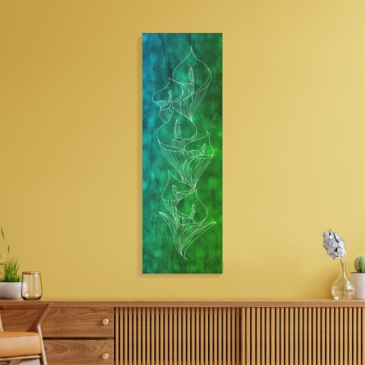 〜CallaりLine 〜張 wit キWitャンB Canvas Afdruk (Insitu (Woonkamer))