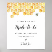 CALLA Bee Adres het Envelopteken Poster (Voorkant)