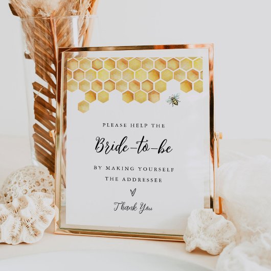 CALLA Bee Adres het Envelopteken Poster