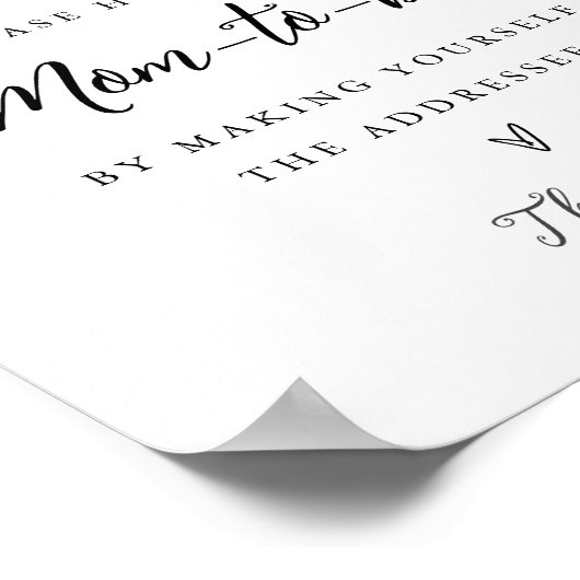 CALLA Bee Adres het Envelopteken Poster (Hoek)