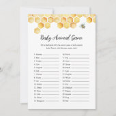 CALLA Bee Baby Dier Baby shower Spel Kaart (Voorkant)