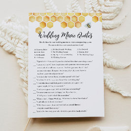 CALLA Bee bruiloft film citaten Vrijgezellenfeest  Kaart