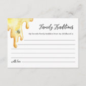 CALLA Bee Family Traditions Baby shower Kaart (Voorkant)