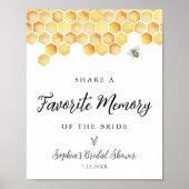 CALLA Bee Favoriete Geheugen Vrijgezellenfeest Sig Poster (Voorkant)