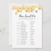 CALLA Bee Hoe Slecht Het Is Candy Bar Baby Spelkaa Kaart (Voorkant)