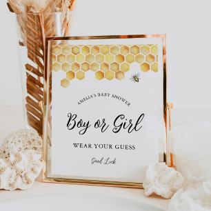 CALLA Bee Jongen of Meisje Geslacht Spel Teken Poster