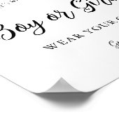 CALLA Bee Jongen of Meisje Geslacht Spel Teken Poster (Hoek)