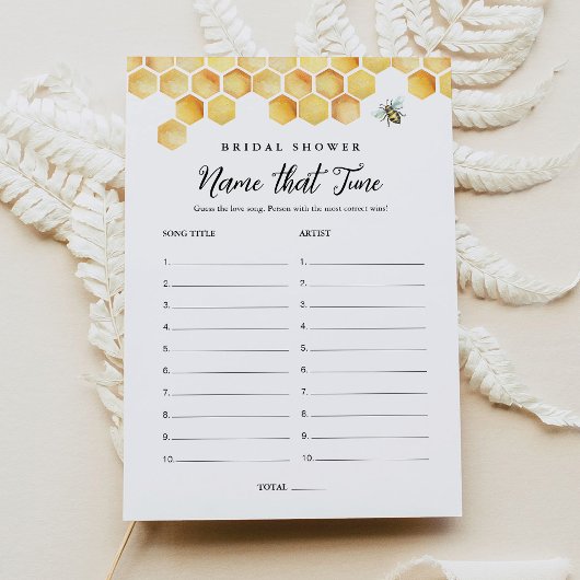 CALLA Bee naam dat Tune Vrijgezellenfeest spel Kaart