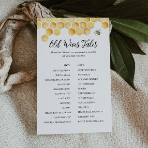 CALLA Bee Oude vrouwen Tales Baby shower spel Kaar