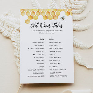 CALLA Bee Oude vrouwen Tales Baby shower spel Kaar Kaart