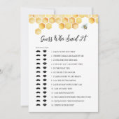 CALLA Bee raad wie zei het Vrijgezellenfeest spel Kaart (Voorkant)