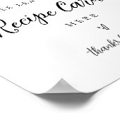 CALLA Bee Recept Kaart Sign - Laat je recept achte Poster (Hoek)