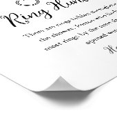 CALLA Bee Ring Hunt Vrijgezellenfeest Game Sign Poster (Hoek)