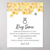 CALLA Bee Ring Spel zeg geen bruid teken Poster (Voorkant)
