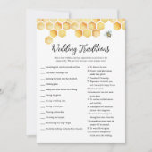 CALLA Bee Trouwtradities Vrijgezellenfeest spel Kaart (Voorkant)