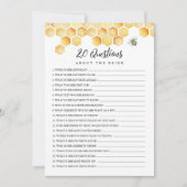 CALLA Bee Twintig vragen over het bruidsspel Kaart (Voorkant)