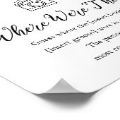 CALLA Bee waar waren ze Vrijgezellenfeest spel tek Poster (Hoek)