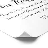 CALLA Bee Wijn Raffle Vrijgezellenfeest Spel Sign Poster (Hoek)