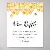 CALLA Bee Wijn Raffle Vrijgezellenfeest Spel Sign Poster (Voorkant)