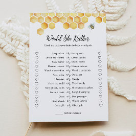 CALLA Bee wil dat ze liever Vrijgezellenfeest spel Kaart