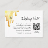 CALLA Bee Wishing Well, Honeymoon Fund QR Kaart (Voorkant)